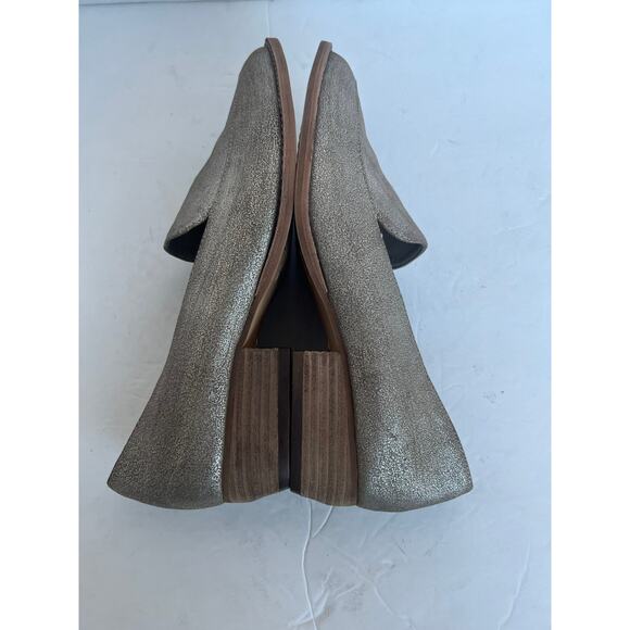 NEW Vince Camuto Leather Shimmering Becarda Pointy Toe Loafer Driving Shoes 8 - Picture 5 of 9